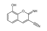 8-hydroxy-2-imino-2H-chromene-3-carbonitrile结构式