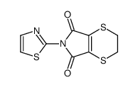 6-(1,3-thiazol-2-yl)-2,3-dihydro-[1,4]dithiino[2,3-c]pyrrole-5,7-dione结构式
