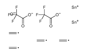 [[bis(ethenyl)-(2,2,2-trifluoroacetyl)oxystannyl]oxy-bis(ethenyl)stannyl] 2,2,2-trifluoroacetate结构式