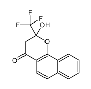 2-hydroxy-2-(trifluoromethyl)-3H-benzo[h]chromen-4-one结构式
