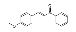 (+/-)S-2-(4-methoxyphenyl)-1-(phenylsulfinyl)ethene结构式