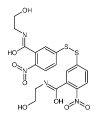 N-(2-hydroxyethyl)-5-[[3-(2-hydroxyethylcarbamoyl)-4-nitrophenyl]disulfanyl]-2-nitrobenzamide Structure
