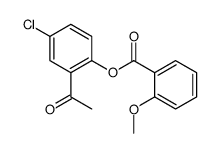 (2-acetyl-4-chlorophenyl) 2-methoxybenzoate Structure