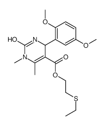 2-ethylsulfanylethyl 6-(2,5-dimethoxyphenyl)-3,4-dimethyl-2-oxo-1,6-dihydropyrimidine-5-carboxylate Structure