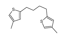 4-methyl-2-[4-(4-methylthiophen-2-yl)butyl]thiophene结构式