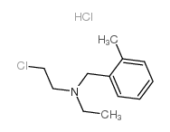 2-chloro-N-ethyl-N-[(2-methylphenyl)methyl]ethanamine,hydrochloride Structure