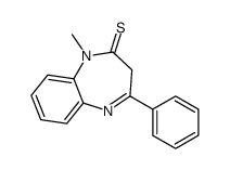 1-methyl-4-phenyl-3H-1,5-benzodiazepine-2-thione Structure