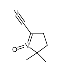 5,5-dimethyl-1-oxido-3,4-dihydropyrrol-1-ium-2-carbonitrile结构式