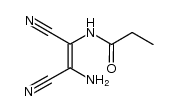 N-(2-amino-1,2-dicyanovinyl)propanamide Structure