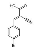 (E)-3-(4-溴苯基)-2-氰基丙烯酸结构式