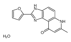 2-(furan-2-yl)-7-methyl-3,6-dihydroimidazo[4,5-f]quinolin-9-one,hydrate结构式