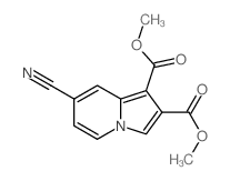 1,2-Indolizinedicarboxylicacid, 7-cyano-, 1,2-dimethyl ester结构式