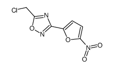 5-(chloromethyl)-3-(5-nitrofuran-2-yl)-1,2,4-oxadiazole结构式