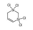 1,1,3,3-tetrachloro-1,3-disilacyclohex-4-ene Structure