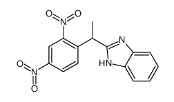2-[1-(2,4-dinitrophenyl)ethyl]-1H-benzimidazole结构式