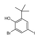 2-bromo-6-tert-butyl-4-iodophenol结构式