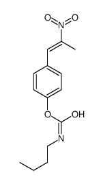 [4-(2-nitroprop-1-enyl)phenyl] N-butylcarbamate Structure