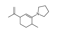 1-(6-methyl-3-prop-1-en-2-ylcyclohexen-1-yl)pyrrolidine结构式