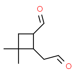 Cyclobutaneacetaldehyde, 4-formyl-2,2-dimethyl- (9CI)结构式