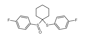 1-(p-fluorophenylsulfinyl)-1-(p-fluorophenylthio)cyclohexane结构式