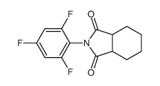 2-(2,4,6-trifluorophenyl)-3a,4,5,6,7,7a-hexahydroisoindole-1,3-dione Structure