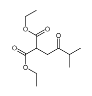 diethyl 2-(3-methyl-2-oxobutyl)propanedioate Structure