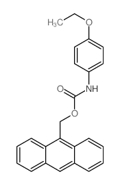 Carbamic acid,(4-ethoxyphenyl)-, 9-anthracenylmethyl ester (9CI) Structure