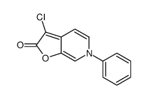 3-chloro-6-phenylfuro[2,3-c]pyridin-2-one Structure