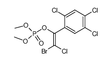 Phosphoric acid (Z)-2-bromo-2-chloro-1-(2,4,5-trichloro-phenyl)-vinyl ester dimethyl ester Structure