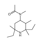 N-(2,6-diethyl-2,3,6-trimethylpiperidin-4-yl)-N-methylacetamide结构式