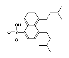 4,5-bis(3-methylbutyl)naphthalene-1-sulfonic acid Structure