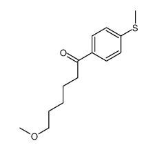 6-methoxy-1-(4-methylsulfanylphenyl)hexan-1-one结构式