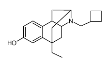 3-(cyclobutylmethyl)-5-ethyl-2,3,3a,4,5,9b-hexahydro-1H-2,5-methanobenzo[e]indol-7-ol结构式