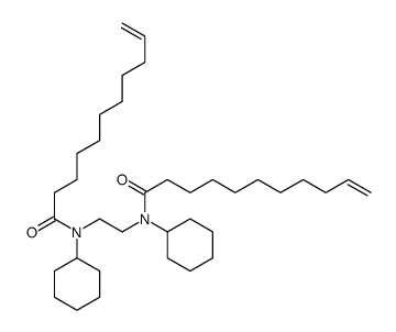 N-cyclohexyl-N-[2-[cyclohexyl(undec-10-enoyl)amino]ethyl]undec-10-enamide结构式