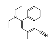 5-(diethylamino)-3-methyl-5-phenylpenta-2,4-dienenitrile结构式