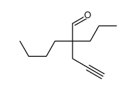 2-propyl-2-prop-2-ynylhexanal Structure