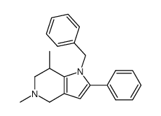 1-benzyl-5,7-dimethyl-2-phenyl-4,5,6,7-tetrahydro-1H-pyrrolo[3,2-c]pyridine Structure