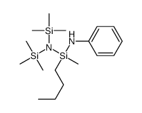 N-[[bis(trimethylsilyl)amino]-butyl-methylsilyl]aniline结构式