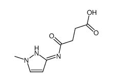 4-[(1-methylpyrazol-3-yl)amino]-4-oxobutanoic acid结构式
