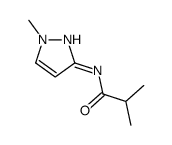 2-methyl-N-(1-methylpyrazol-3-yl)propanamide结构式