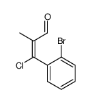 3-(2-bromophenyl)-3-chloro-2-methylprop-2-enal Structure