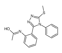 N-[2-(5-methylsulfanyl-4-phenyl-1,2,4-triazol-3-yl)phenyl]acetamide结构式