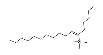 trimethyl-((Z)-1-pentyl-dodec-1-enyl)-silane Structure