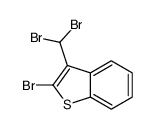2-bromo-3-(dibromomethyl)-1-benzothiophene结构式