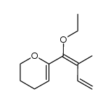 (E)-6-(1-ethoxy-2-methylbuta-1,3-dienyl)-3,4-dihydro-2H-pyran Structure