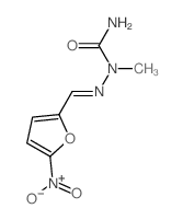1-methyl-1-[(5-nitro-2-furyl)methylideneamino]urea Structure