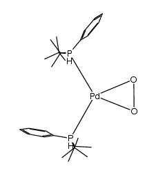 Pd[PPh(t-Bu)2]2O2 Structure