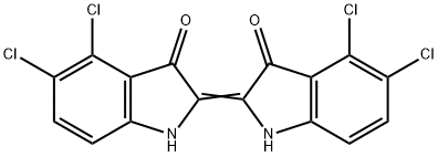 4,4',5,5'-Tetrachloro-Δ2,2'(3H,3'H)-bi[1H-indole]-3,3'-dione structure