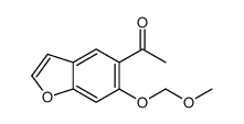 1-[6-(methoxymethoxy)-1-benzofuran-5-yl]ethanone Structure