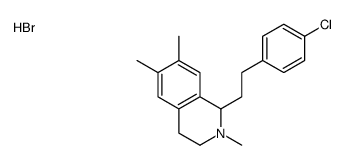 1-[2-(4-chlorophenyl)ethyl]-2,6,7-trimethyl-1,2,3,4-tetrahydroisoquinolin-2-ium,bromide结构式